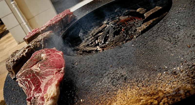 Côte de bœuf au braséro - L'Ardoise Traiteur