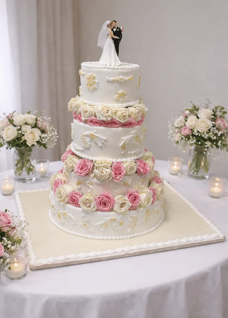 Wedding cake élégant - L'Ardoise Traiteur